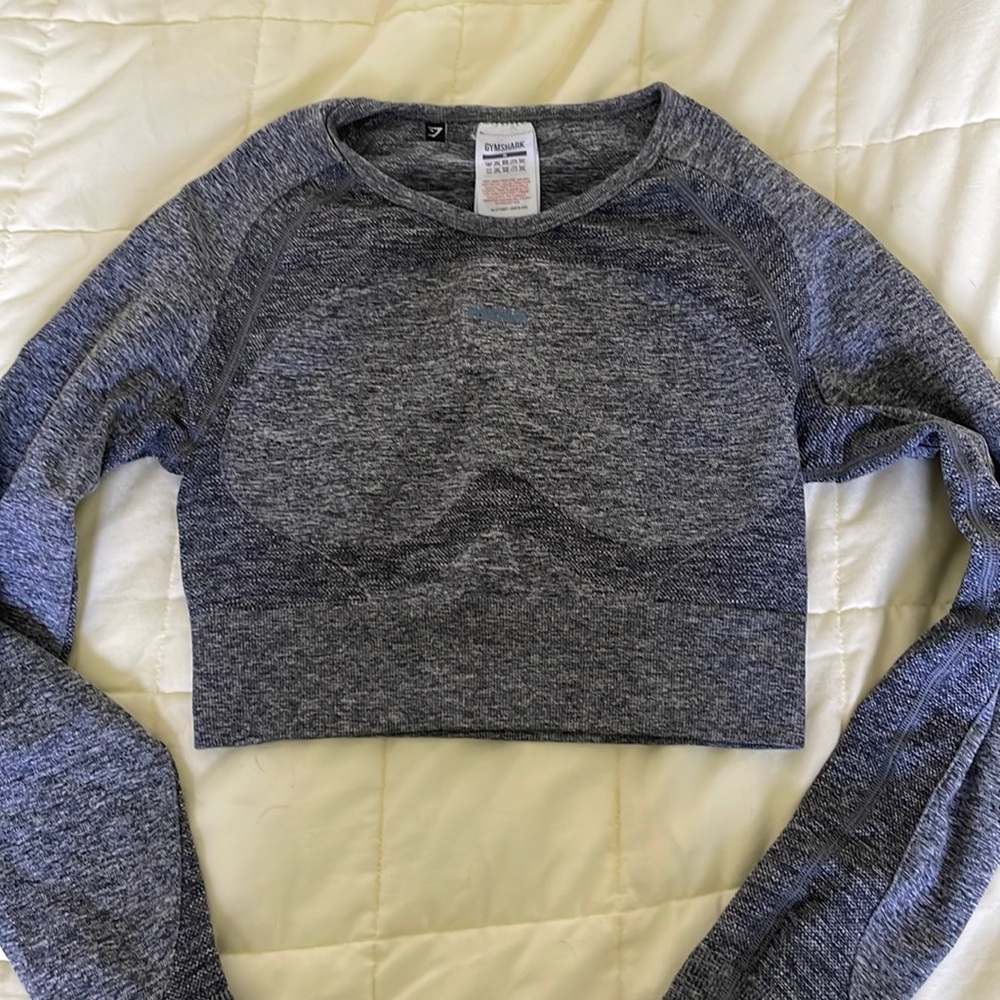 GYMSHARK flex sports long sleeve crop top